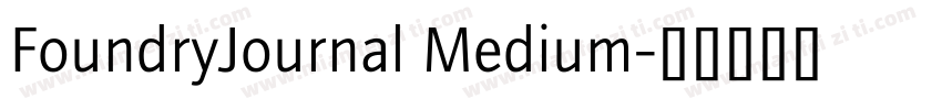 FoundryJournal Medium字体转换